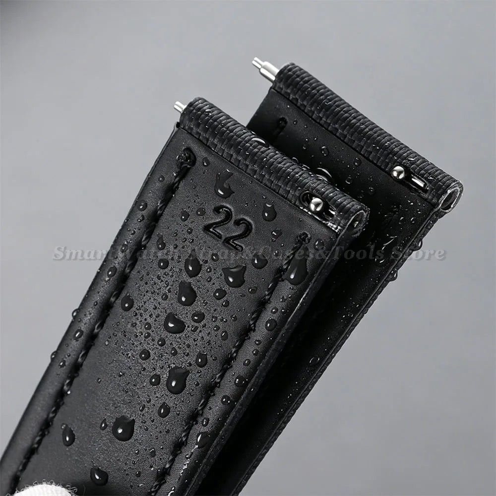 Garmin Sailcloth Band — water beading on the sailcloth