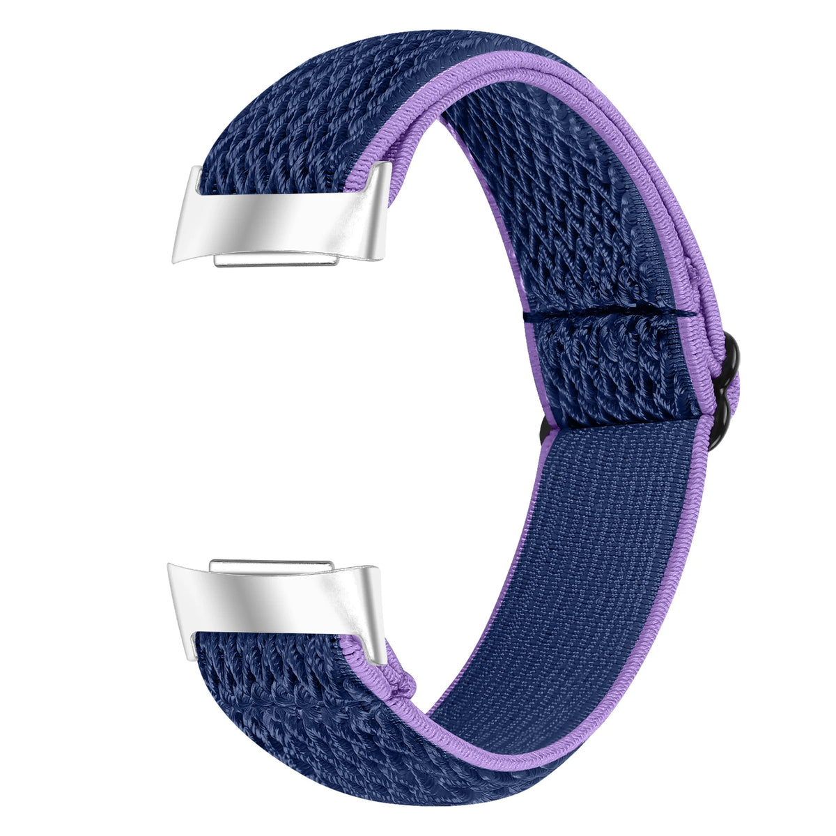 Fitbit Charge 5/6 Adjustable Stretch Nylon Band - Navy / Purple