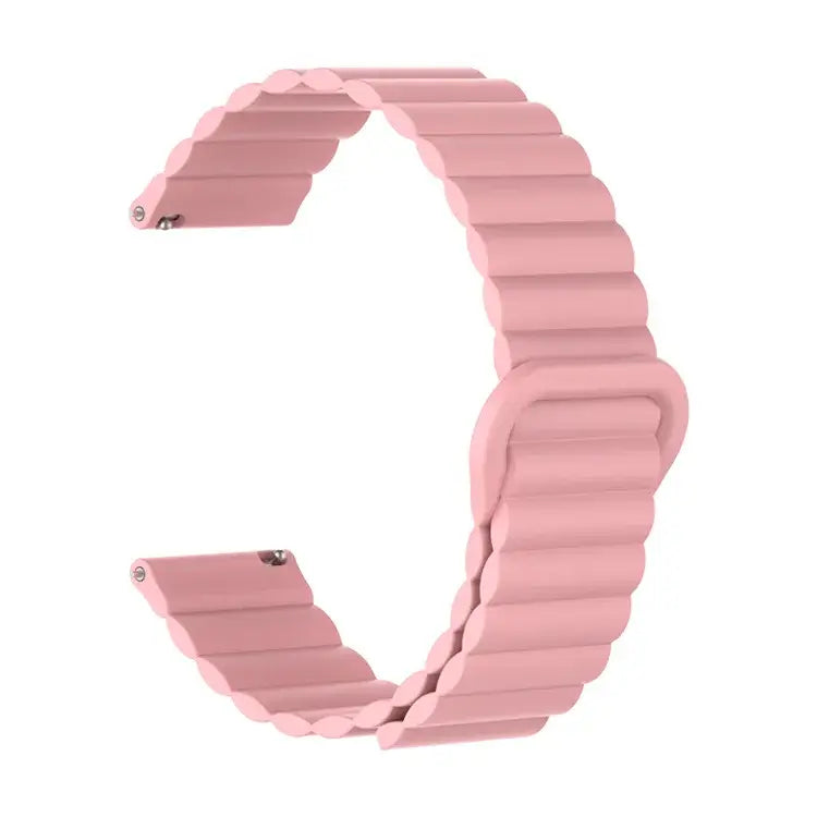 Amazfit Ribbed Magnetic Silicone Loop Band — Pink