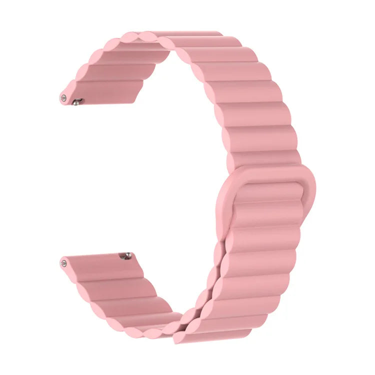 Polar Ribbed Magnetic Silicone Loop Band – Pink