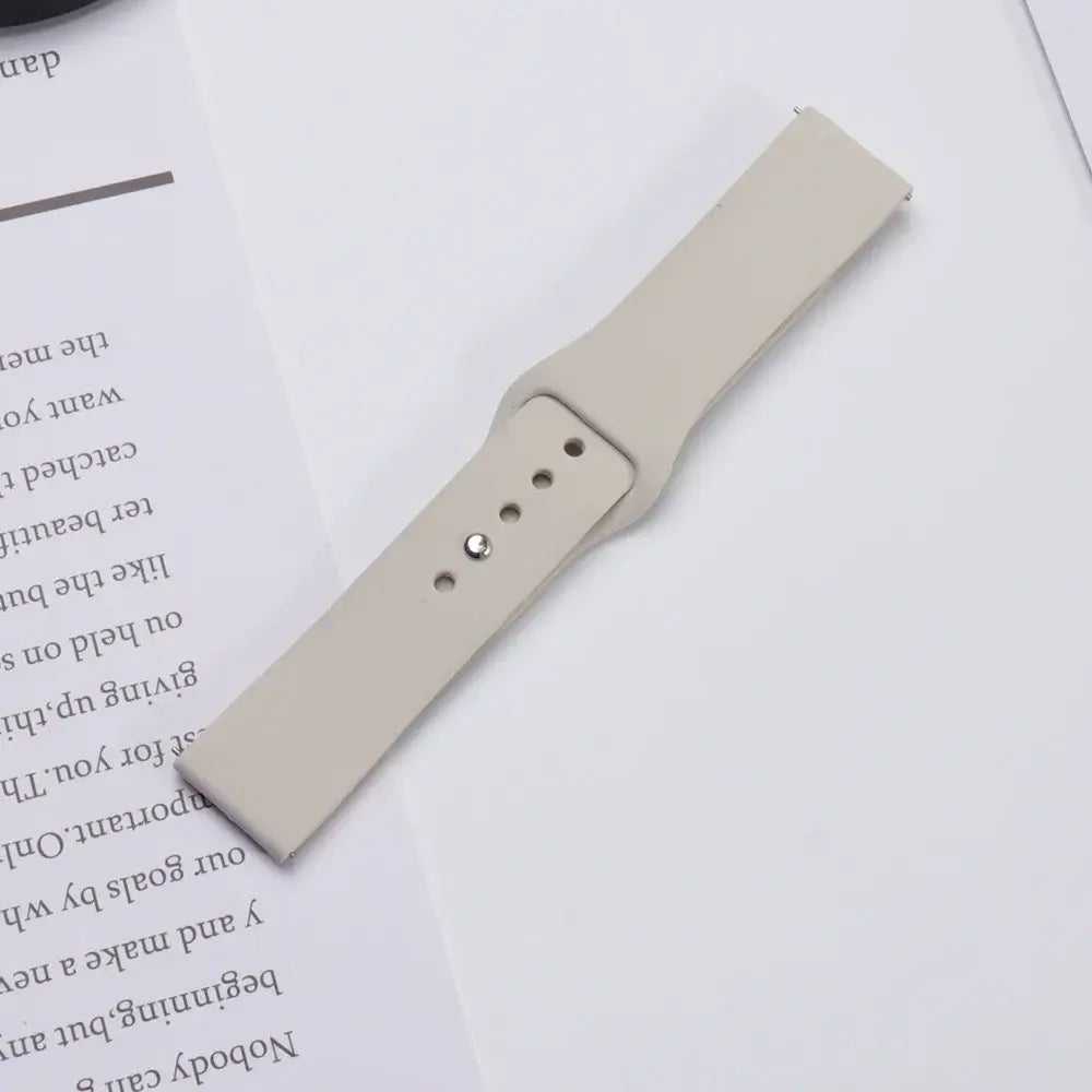 Starlight silicone strap laid flat — BandsCo Straps