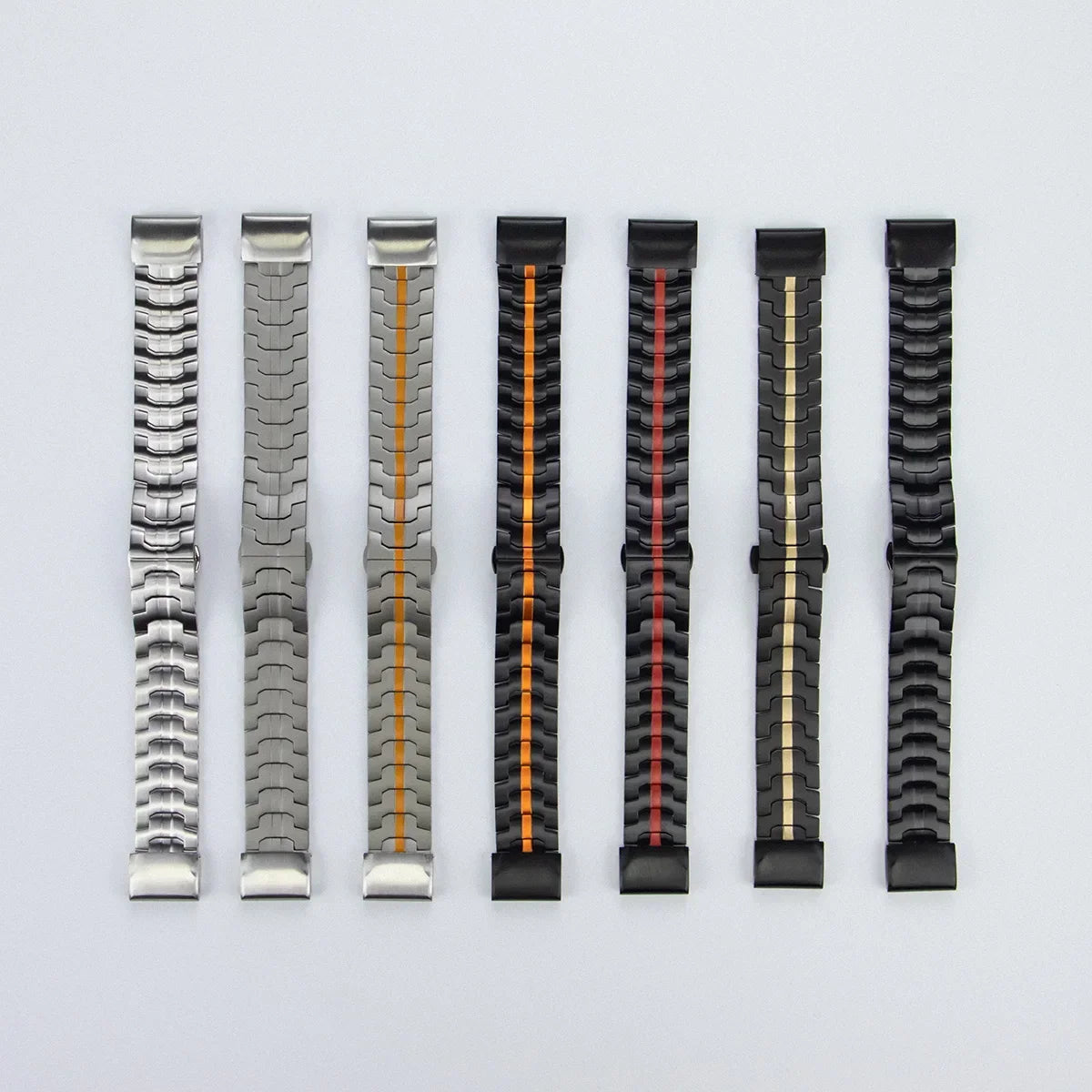 Garmin QuickFit 22/26mm Stainless Steel Bracelet with Color Stripe — product detail