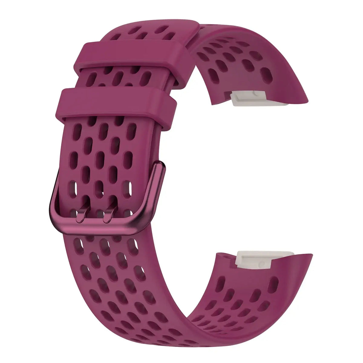 Fitbit Charge 5 & 6 Perforated Silicone Band in Berry