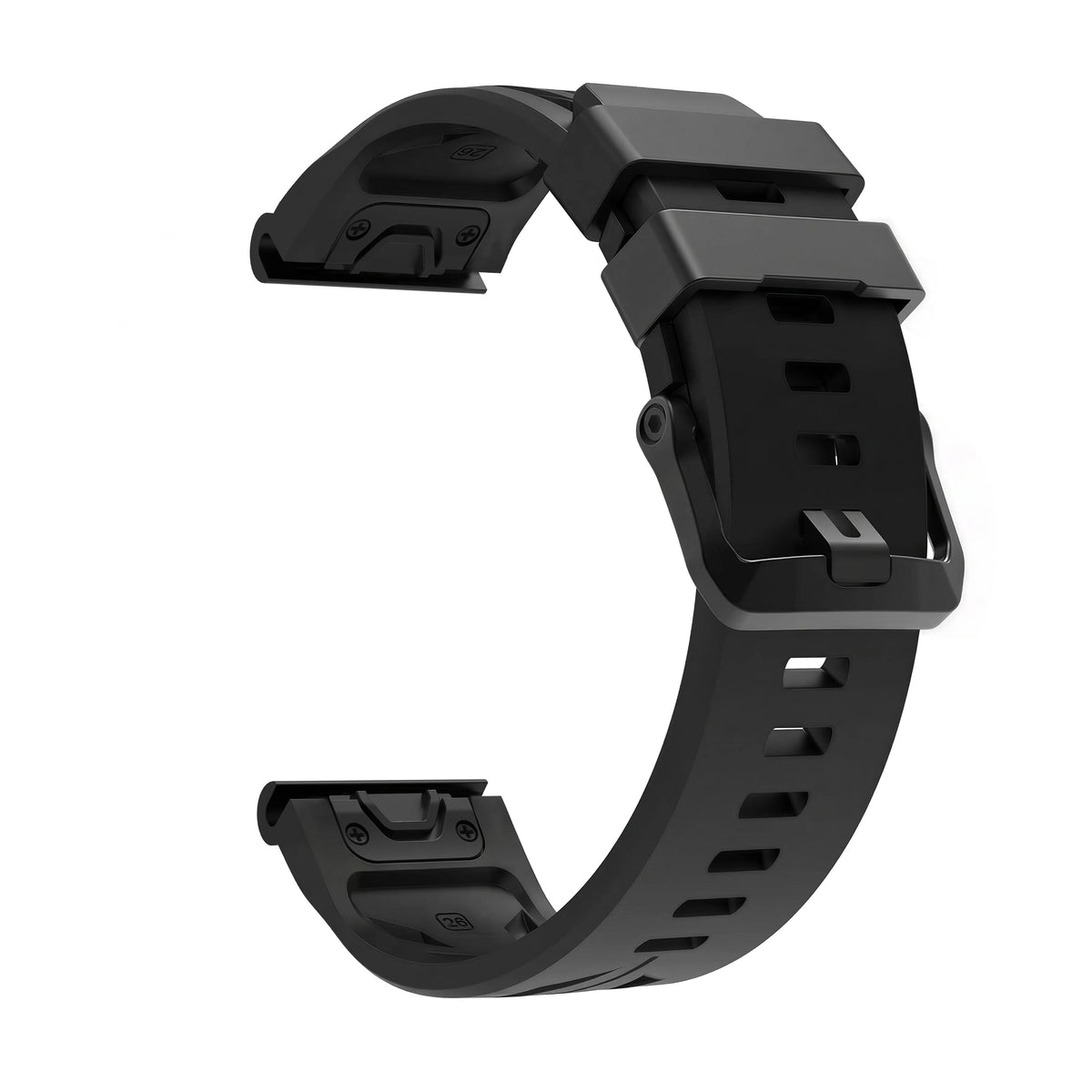 Garmin QuickFit 22/26mm Textured Silicone Band, Solid or Camo — band detail
