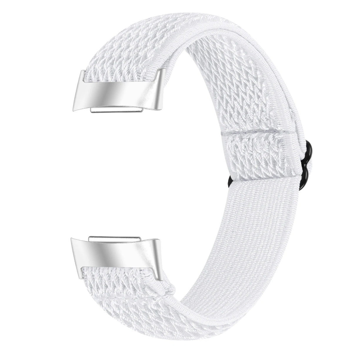 Fitbit Charge 5/6 Adjustable Stretch Nylon Band - White