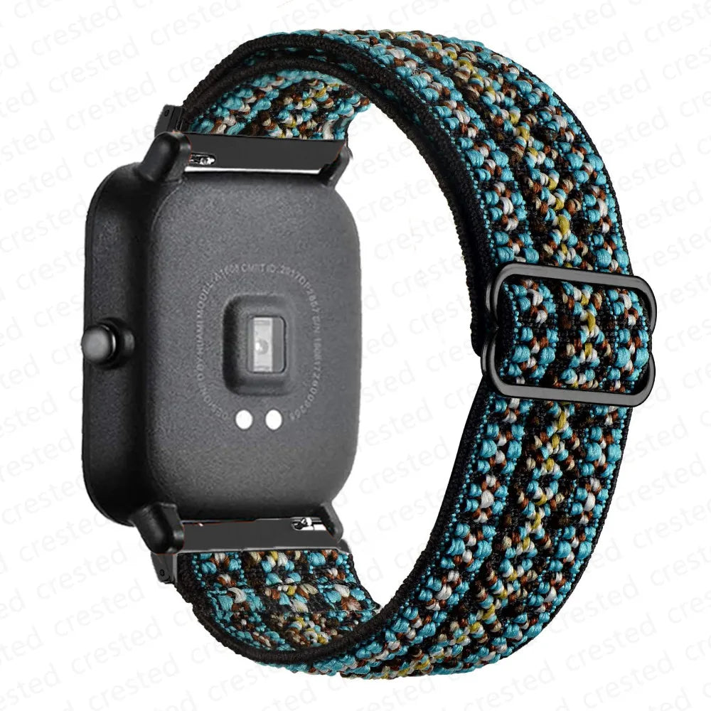 Adjustable Nylon Loop Band for Motorola Moto — Blue / Teal Woven