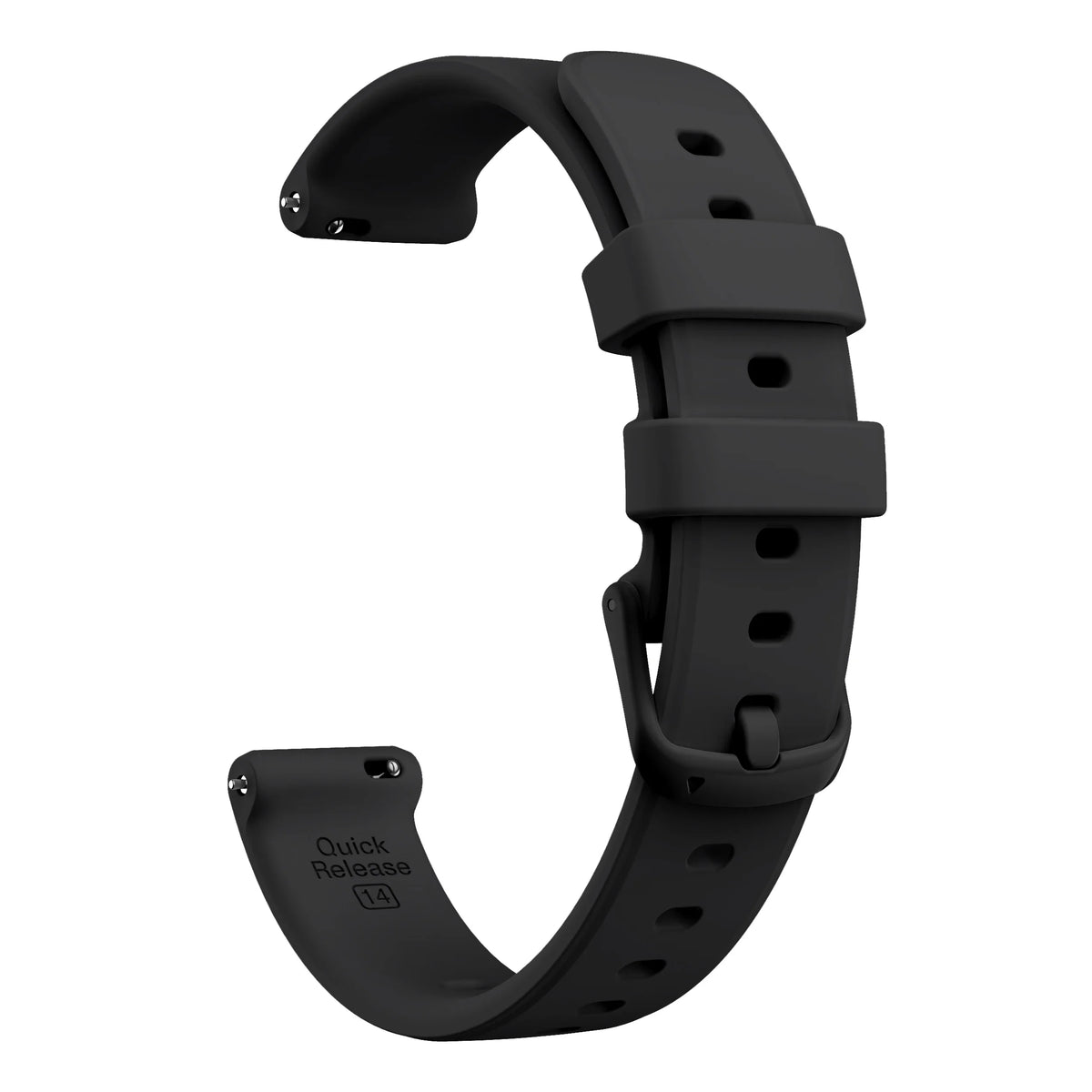 Black Garmin Lily 2 and 2 Active 14mm Silicone Band with Buckle