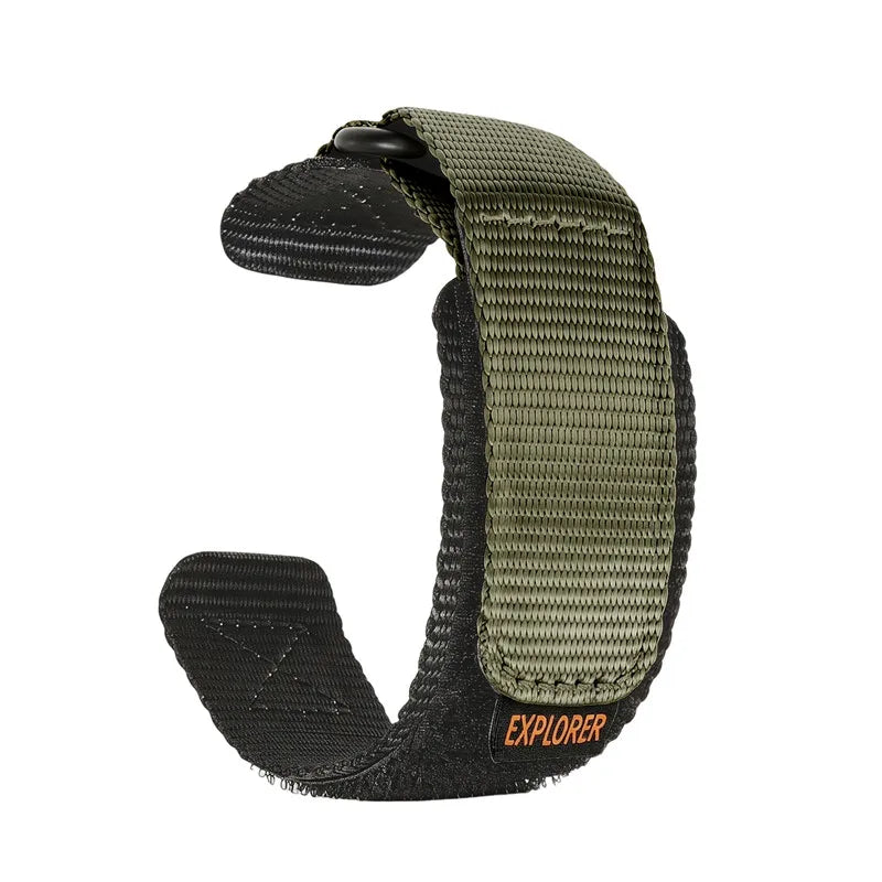 Garmin Hook-and-Loop Nylon Sport Band in Army Green