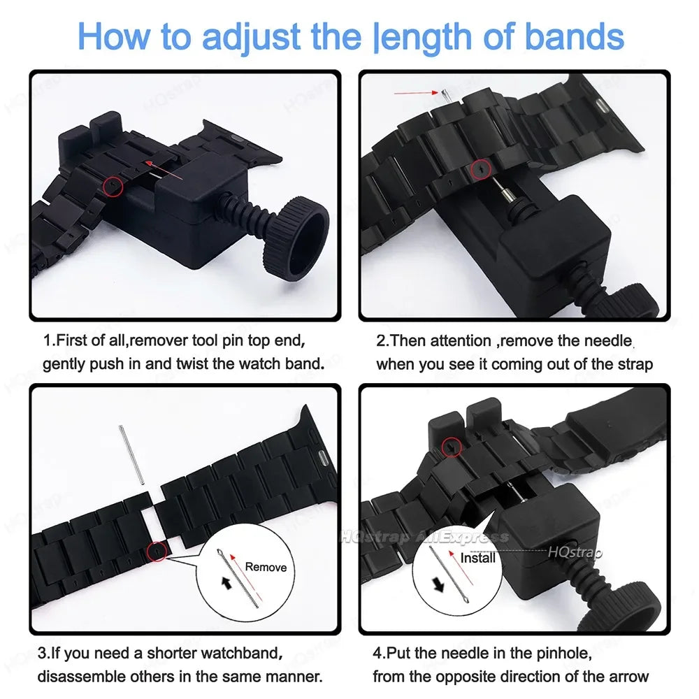 Garmin QuickFit Stainless Steel Link Bracelet bracelet link adjustment guide