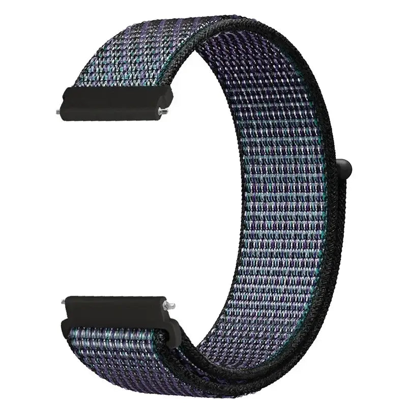 Amazfit Adjustable Nylon Sport Loop Band — Purple / Black Mix
