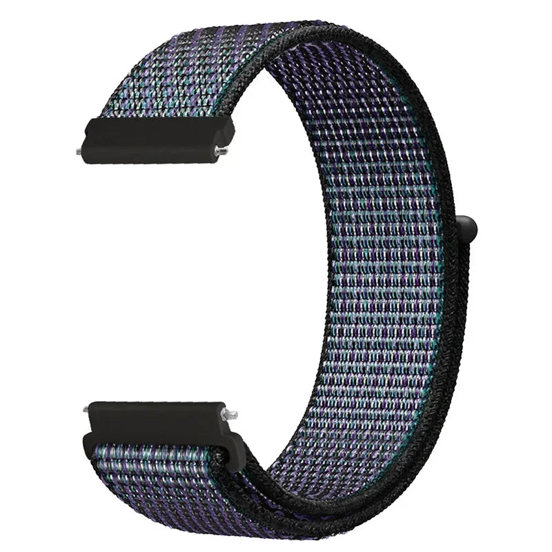 Motorola Moto Adjustable Nylon Sport Loop Band — Purple / Black Mix