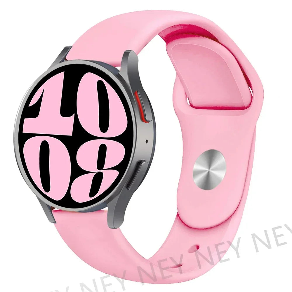 Polar Smooth Silicone Pin-and-Tuck Band — Rose Pink