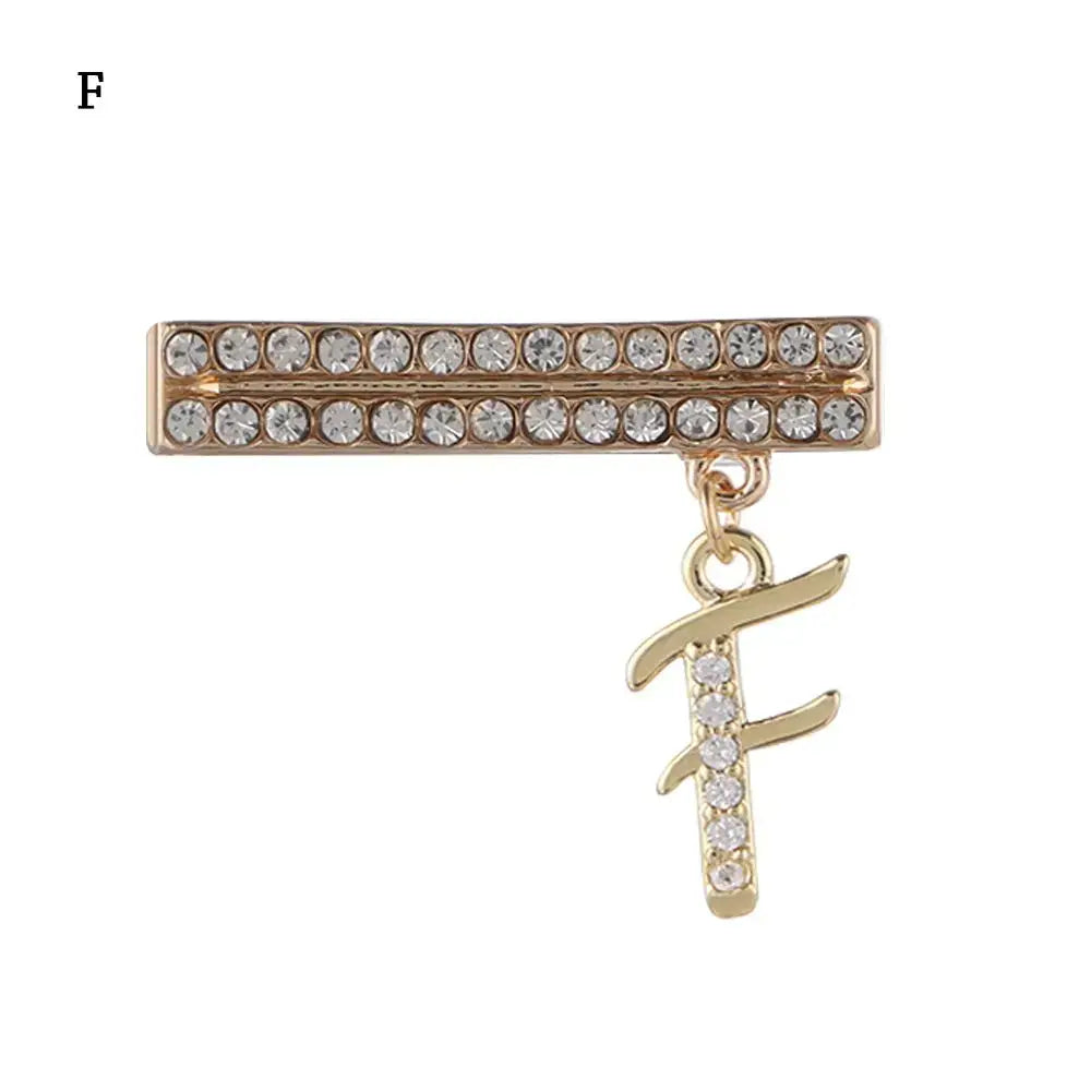 Decorative letter "F" charm with rhinestones for Apple Watch band, stylish and luxurious accessory.