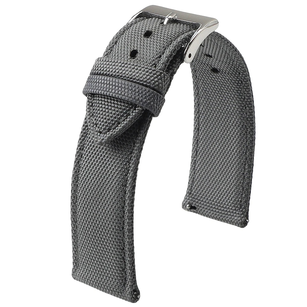 COROS Sailcloth Nylon Watch Band with Pin Buckle - Gray