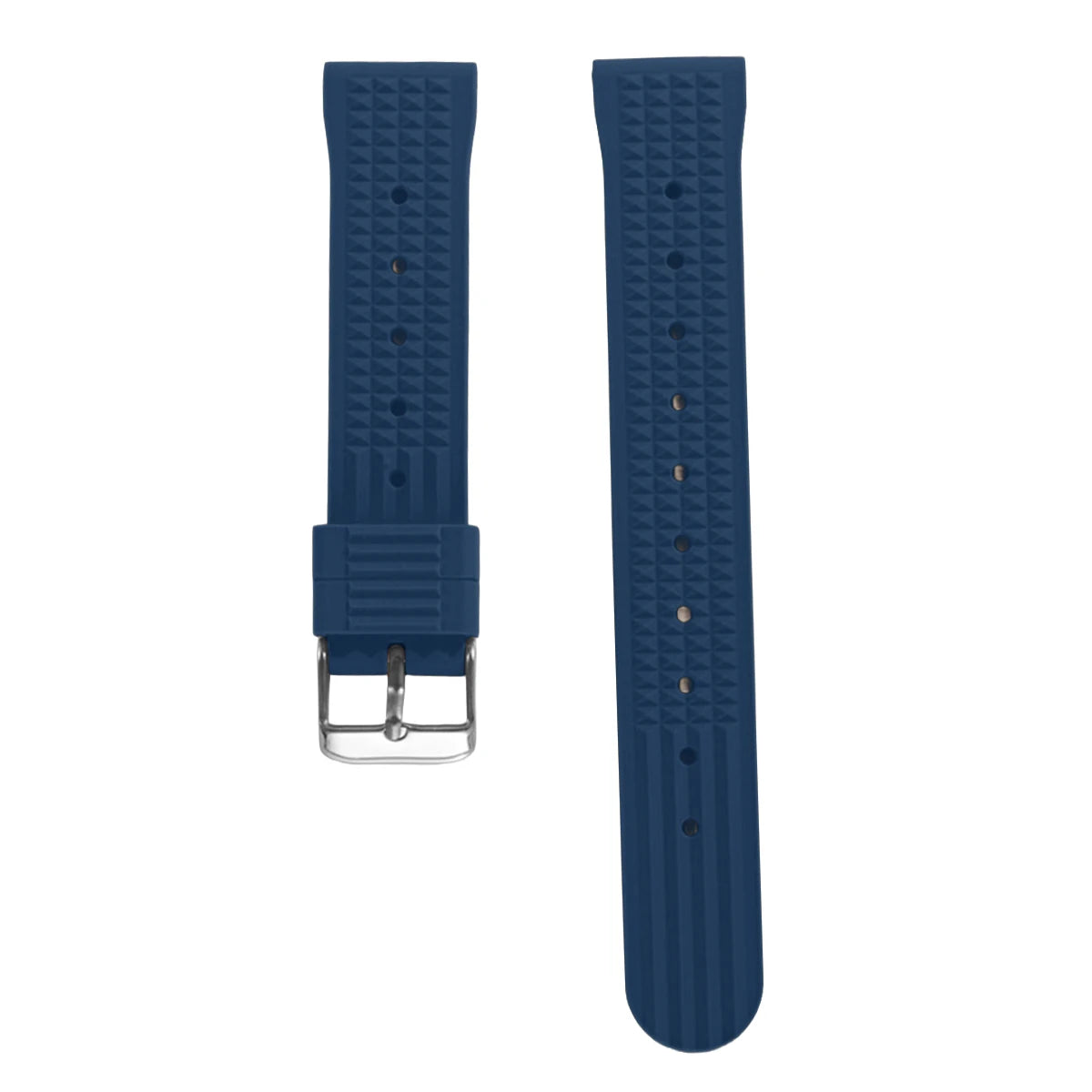 Garmin FKM Rubber Waffle Band in Navy Blue