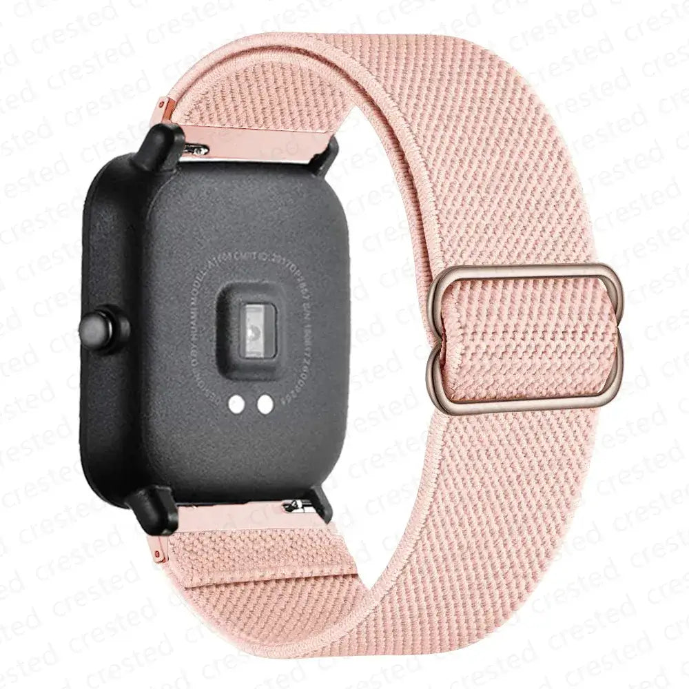 Adjustable Nylon Loop Band for Amazfit – Peach Pink
