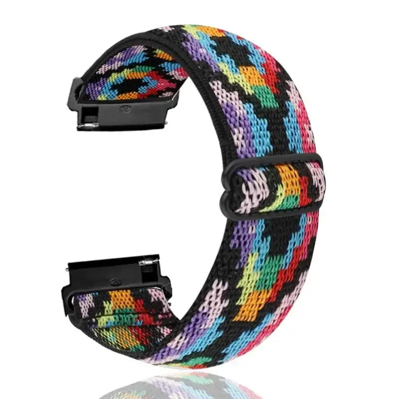 Amazfit Nylon Loop Band with Adjustable Slider — Multicolor Geometric