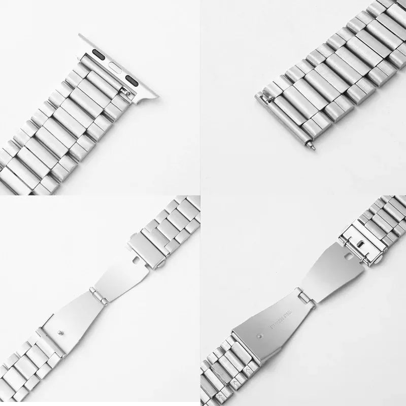 COROS Aluminum Alloy Link Watch Band - Folding clasp and link views