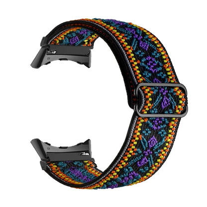 Bohemian Purple Google Pixel Watch 5, 4 and 3 41mm Elastic Nylon Band, 31 Patterns