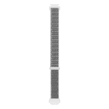 Light Gray / White Fitbit Inspire 3, Inspire 2 and Ace 3 Nylon Sport Loop Band