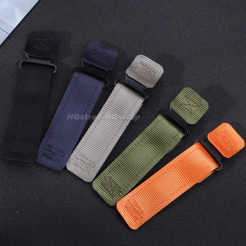 Nylon Hook-and-Loop Band for Polar – nylon straps reverse view