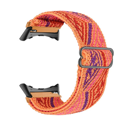 Bohemian Orange Google Pixel Watch 5, 4 and 3 41mm Elastic Nylon Band, 31 Patterns