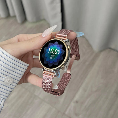 Garmin Slim Magnetic Metal Mesh Band in Pink