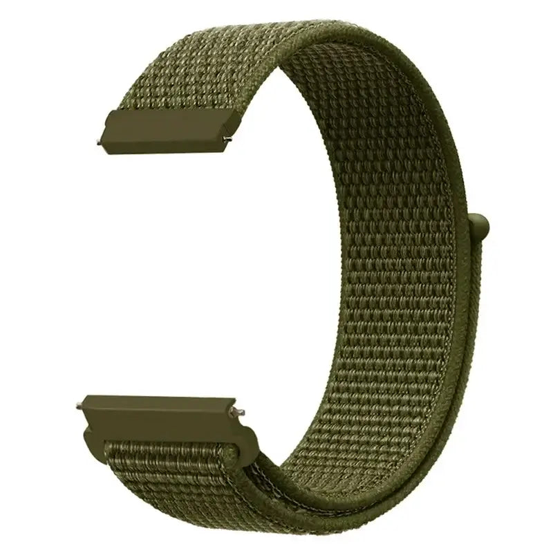 Amazfit Adjustable Nylon Sport Loop Band — Olive Green