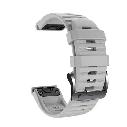 Light Gray Garmin QuickFit 22/26mm Silicone Band, Camo and Solid Colors
