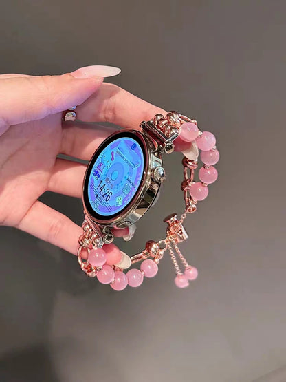 Garmin Women's Pearl Chain Bracelet in Pink