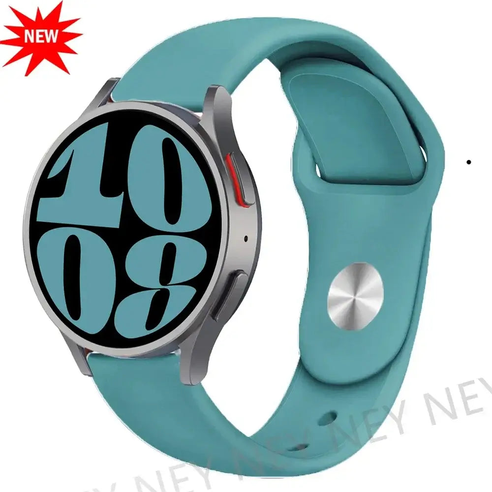 Amazfit Smooth Silicone Pin-and-Tuck Band — Muted Teal