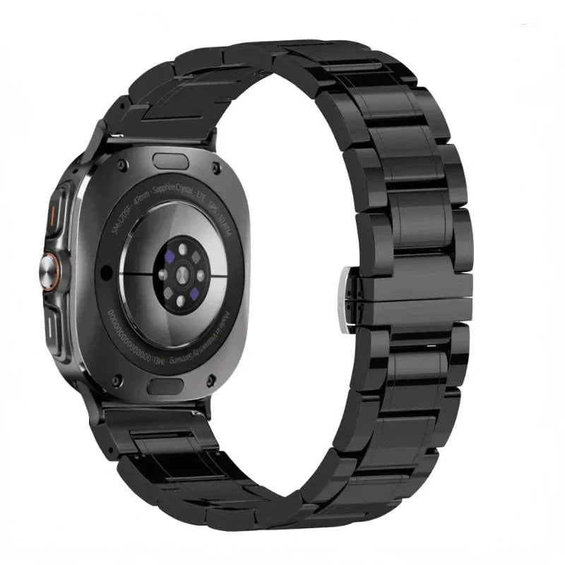 Samsung Galaxy Ceramic Bracelet Watch Band For Watch8/Watch8 Classic/Watch9/Ultra/Ultra2 on a smartwatch