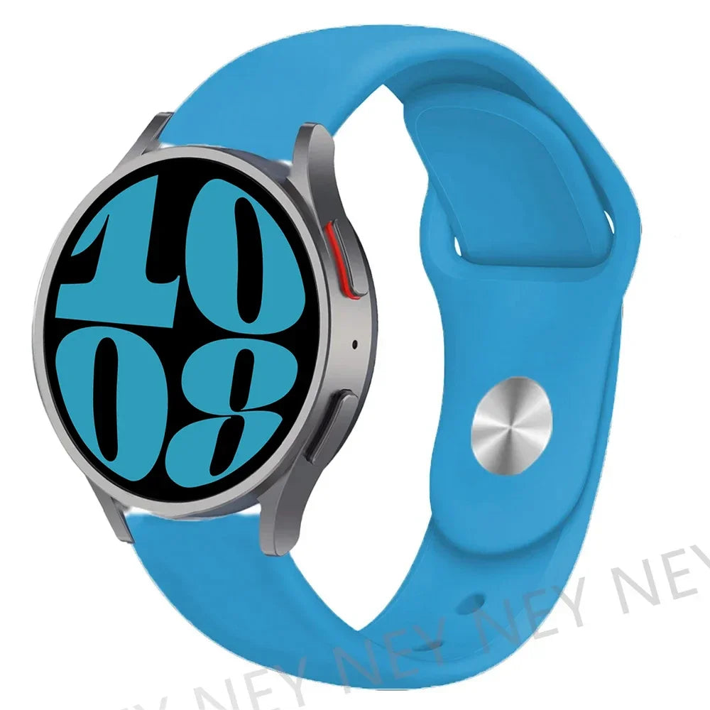 Polar Smooth Silicone Pin-and-Tuck Band — Sky Blue