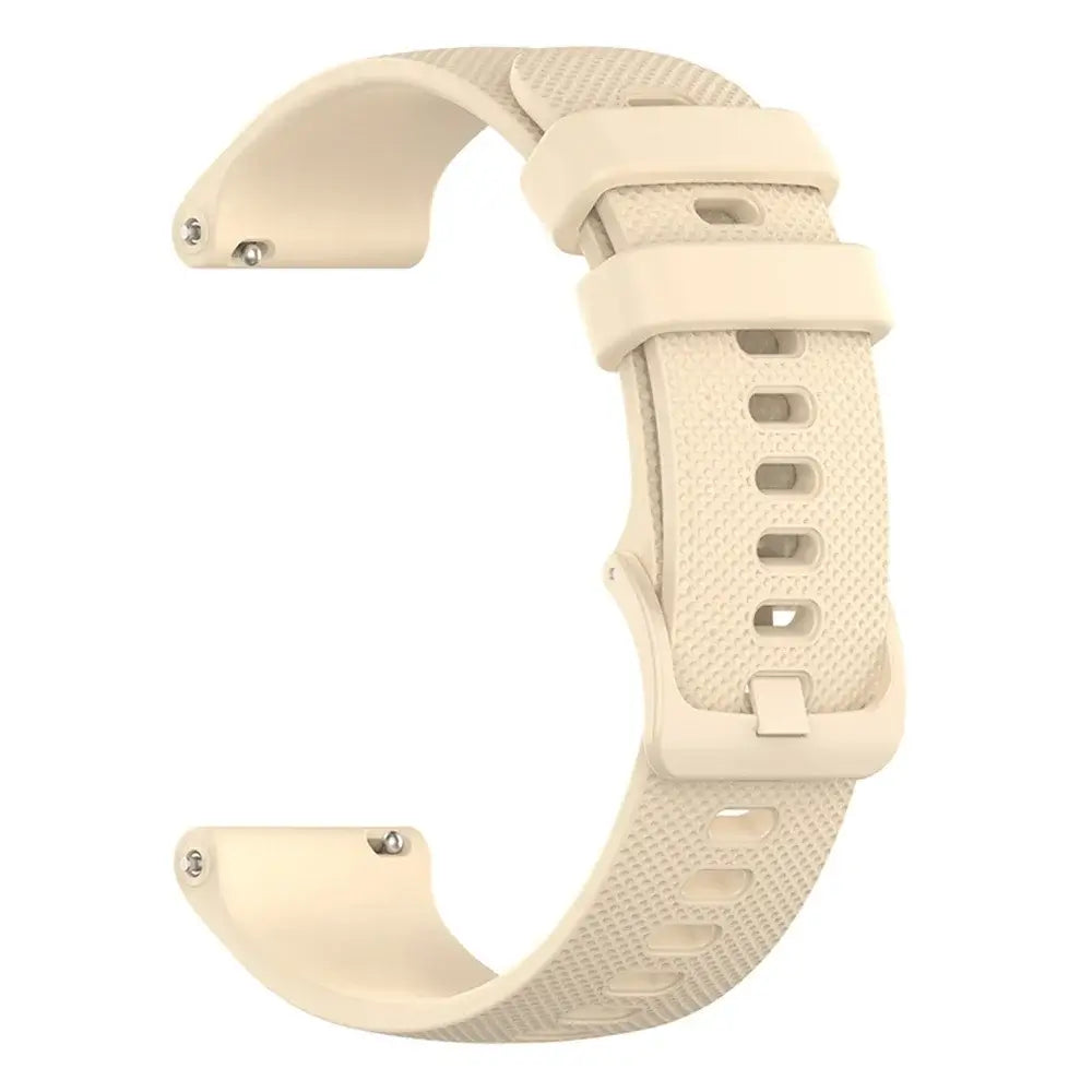 Amazfit Textured Silicone Band with Color and Buckle Options — Cream / Matching Buckle