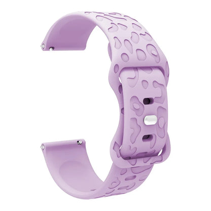 Garmin Leopard Print Silicone Band in Light Purple