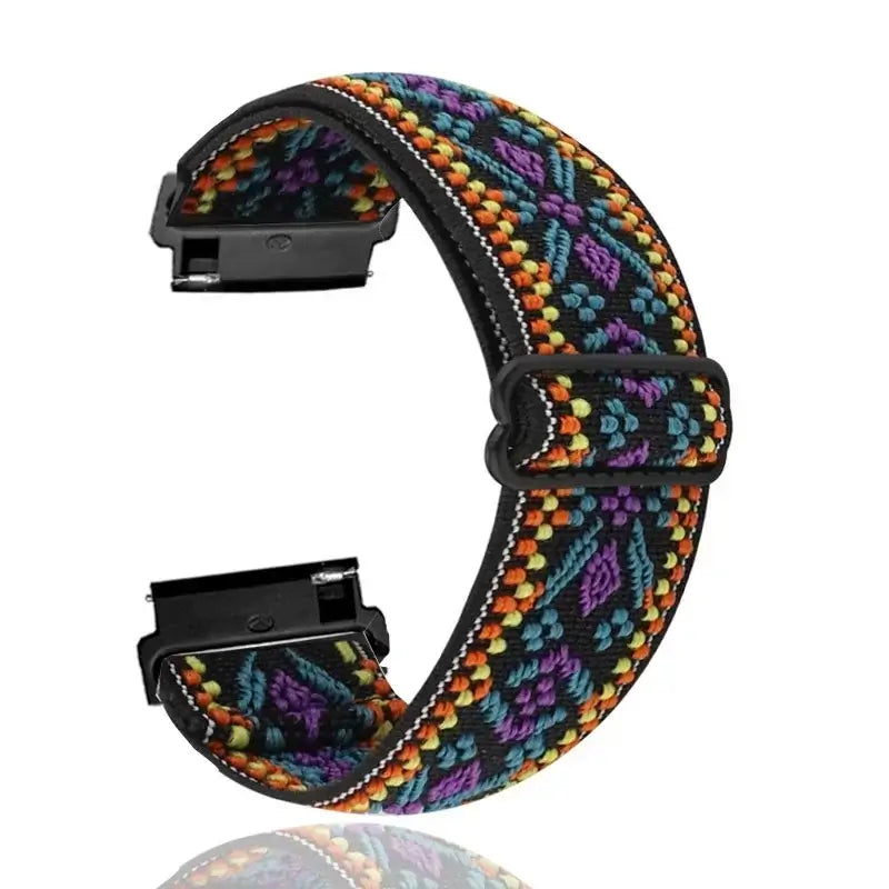 Amazfit Nylon Loop Band with Adjustable Slider — Multicolor Floral