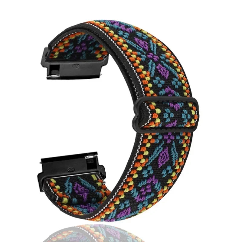 Motorola Moto Nylon Loop Band with Adjustable Slider — Multicolor Floral