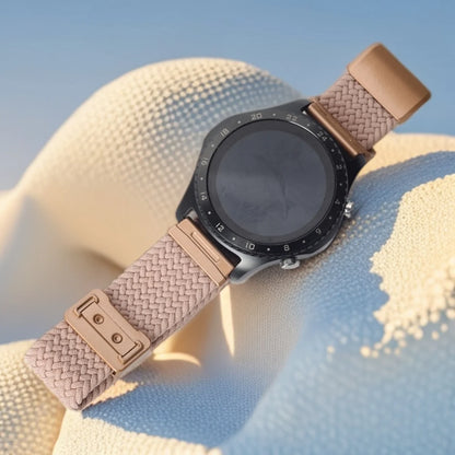 Blush Pink Garmin 18/20/22mm Quick Release Braided Nylon Magnetic Band