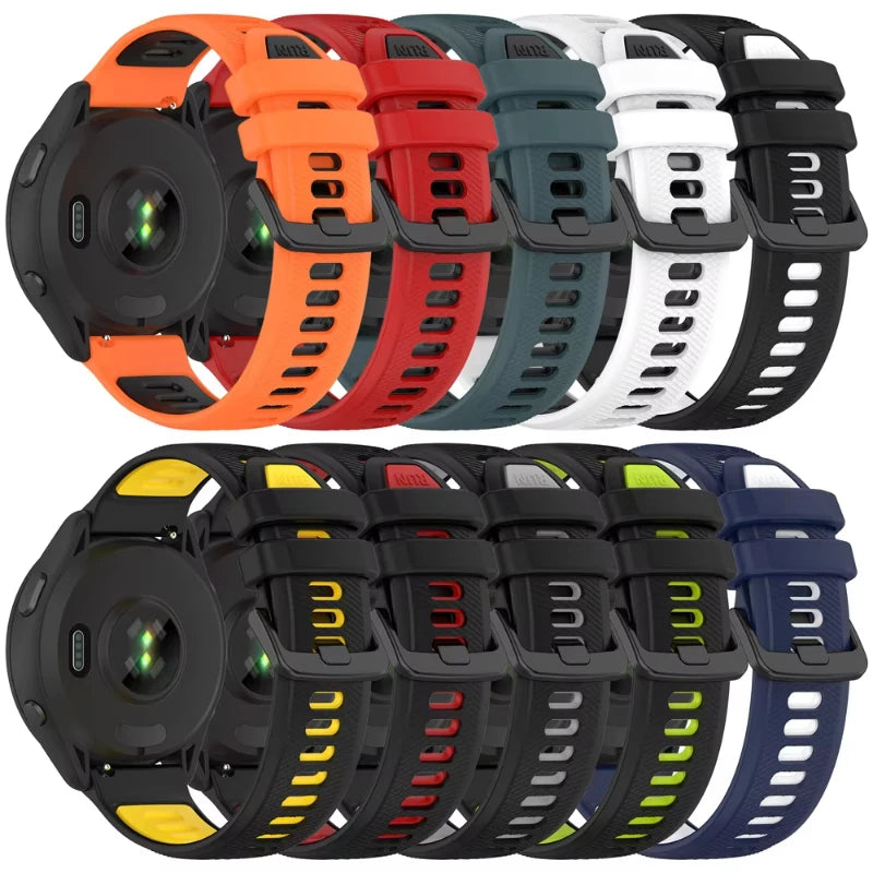 OnePlus Smartwatch Silicone Band Sports Strap Replacement Bracelet in multiple colors, showcasing versatile styles and compatibility.