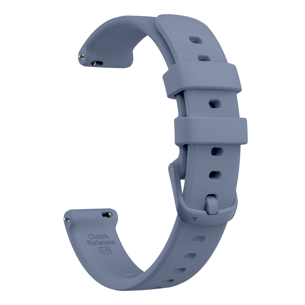 Gray Blue Garmin Lily 2 and 2 Active 14mm Silicone Band with Buckle