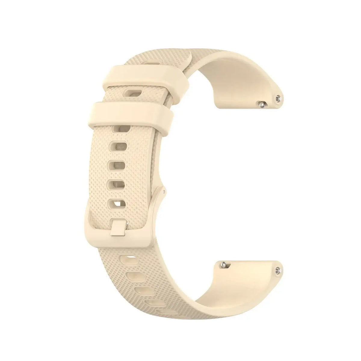 Amazfit Textured Silicone Band with Matching Buckle — Cream