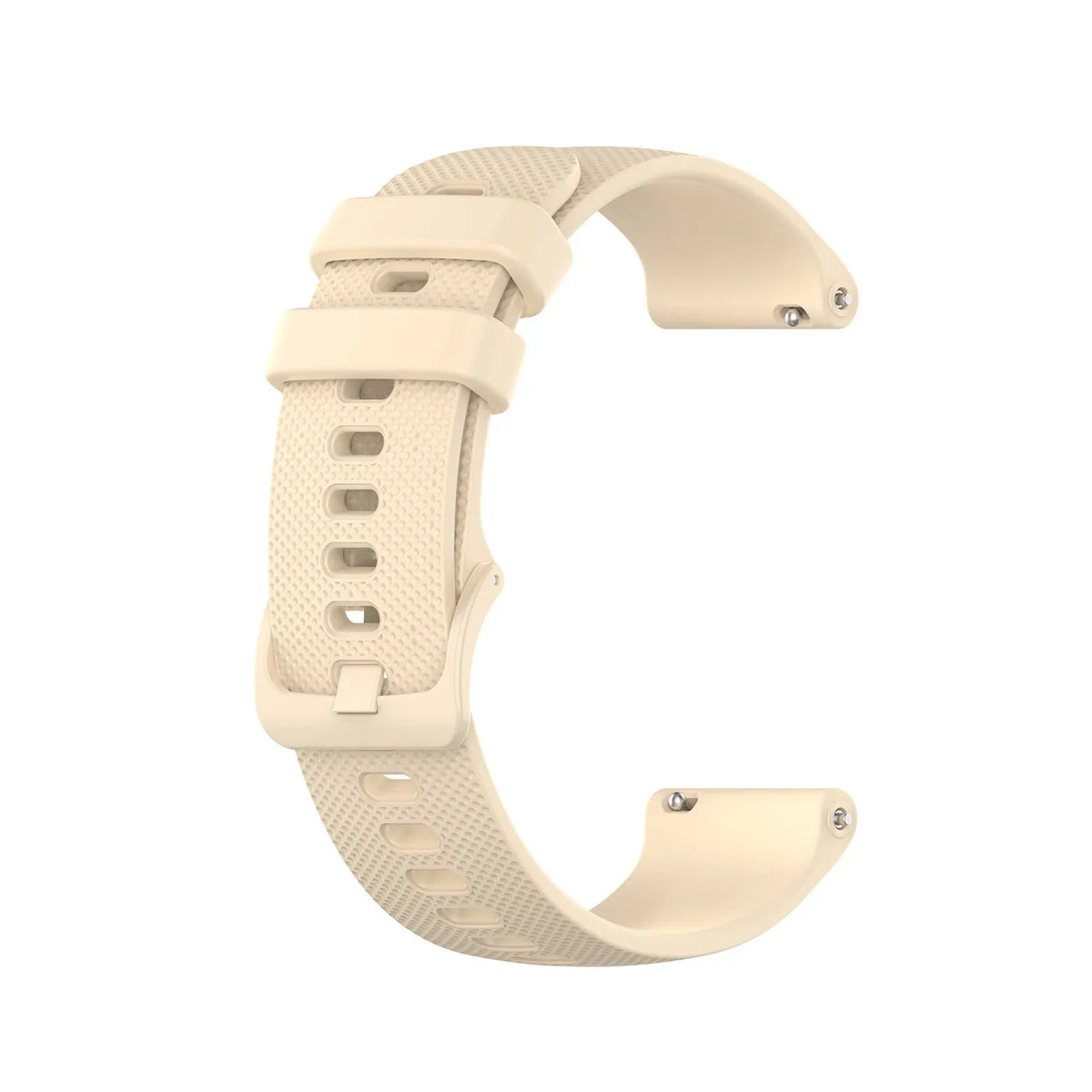 OnePlus Smartwatch Bands Silicone Strap Breathable Sport Watch Band in beige color showcasing breathable design.