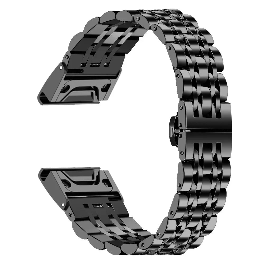 Garmin QuickFit Stainless Steel Multi-Link Band in Black