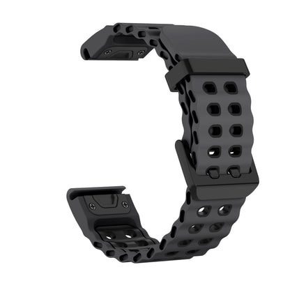 Coal Ash / Black Garmin QuickFit 22/26mm Two-Tone Silicone Running Band