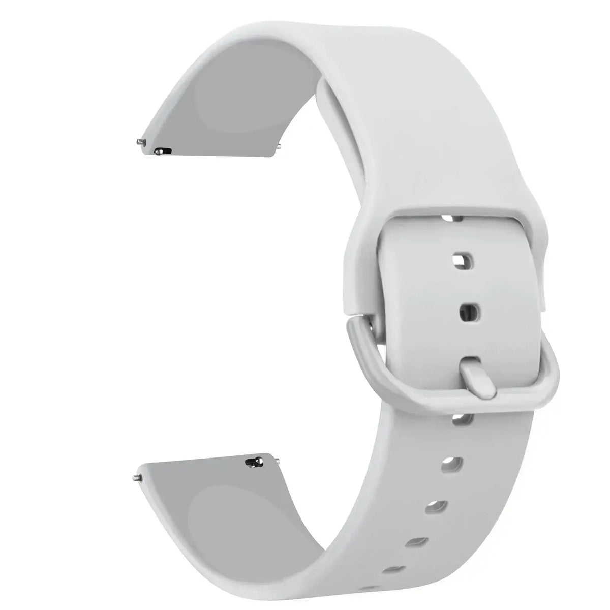 Amazfit Silicone Watch Band with Matching Buckle - Light Gray