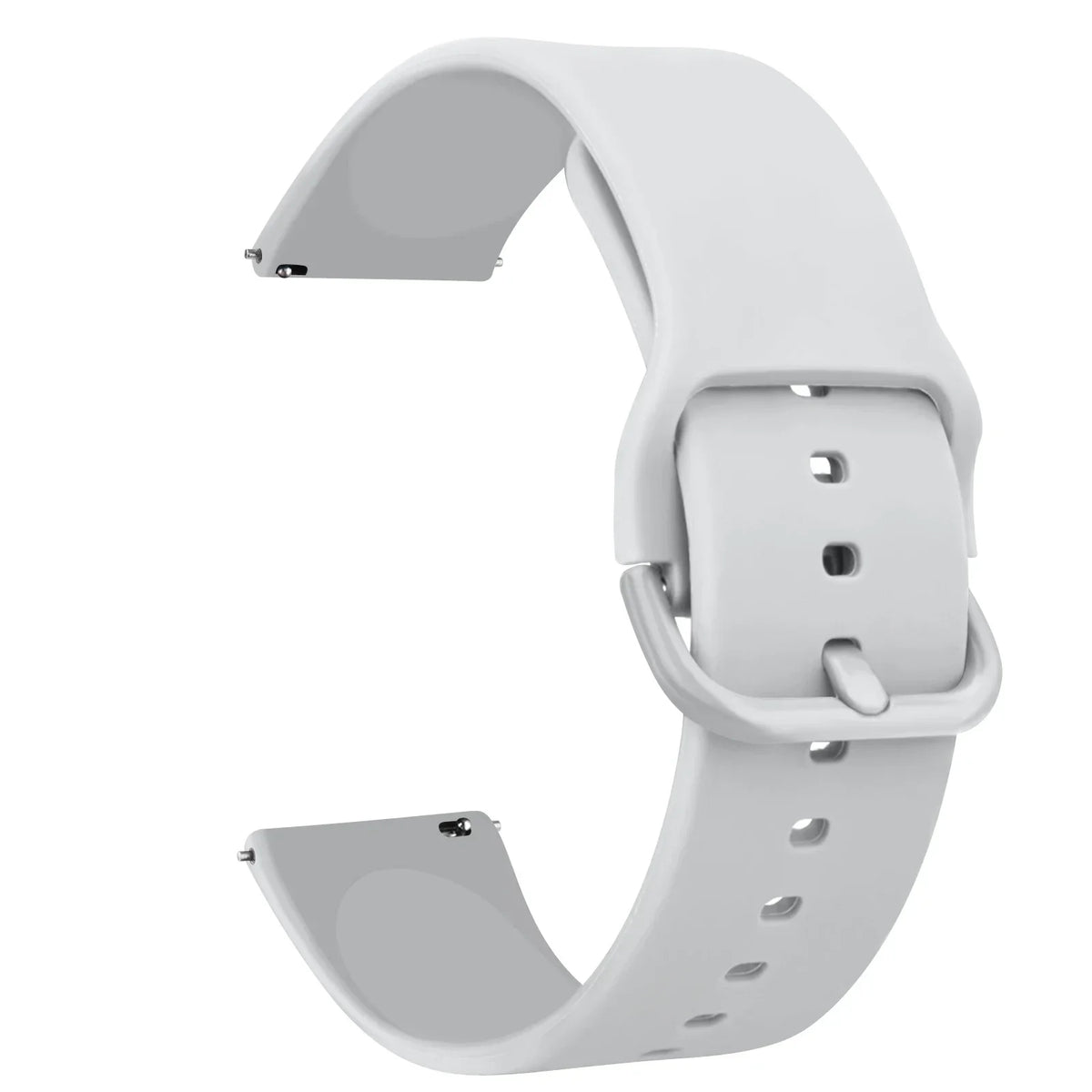Motorola Moto Silicone Watch Band with Matching Buckle — Light Gray