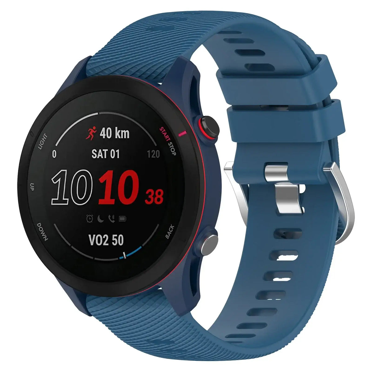 Blue textured strap on watch — BandsCo Straps