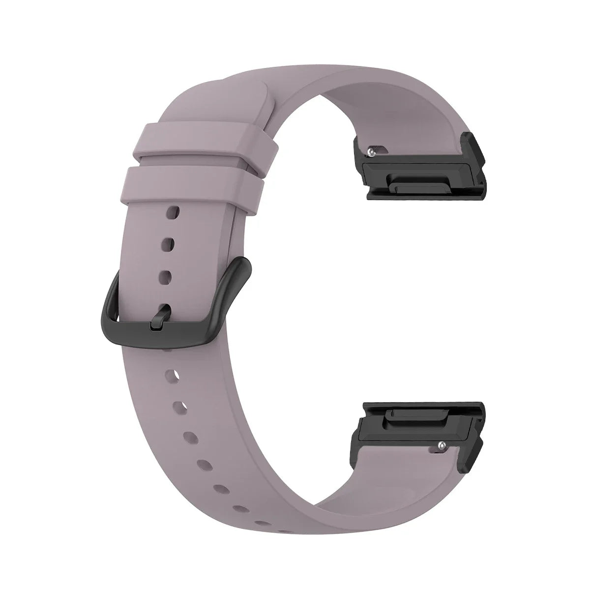 Garmin QuickFit Smooth Silicone Buckle Band in Lavender / Black