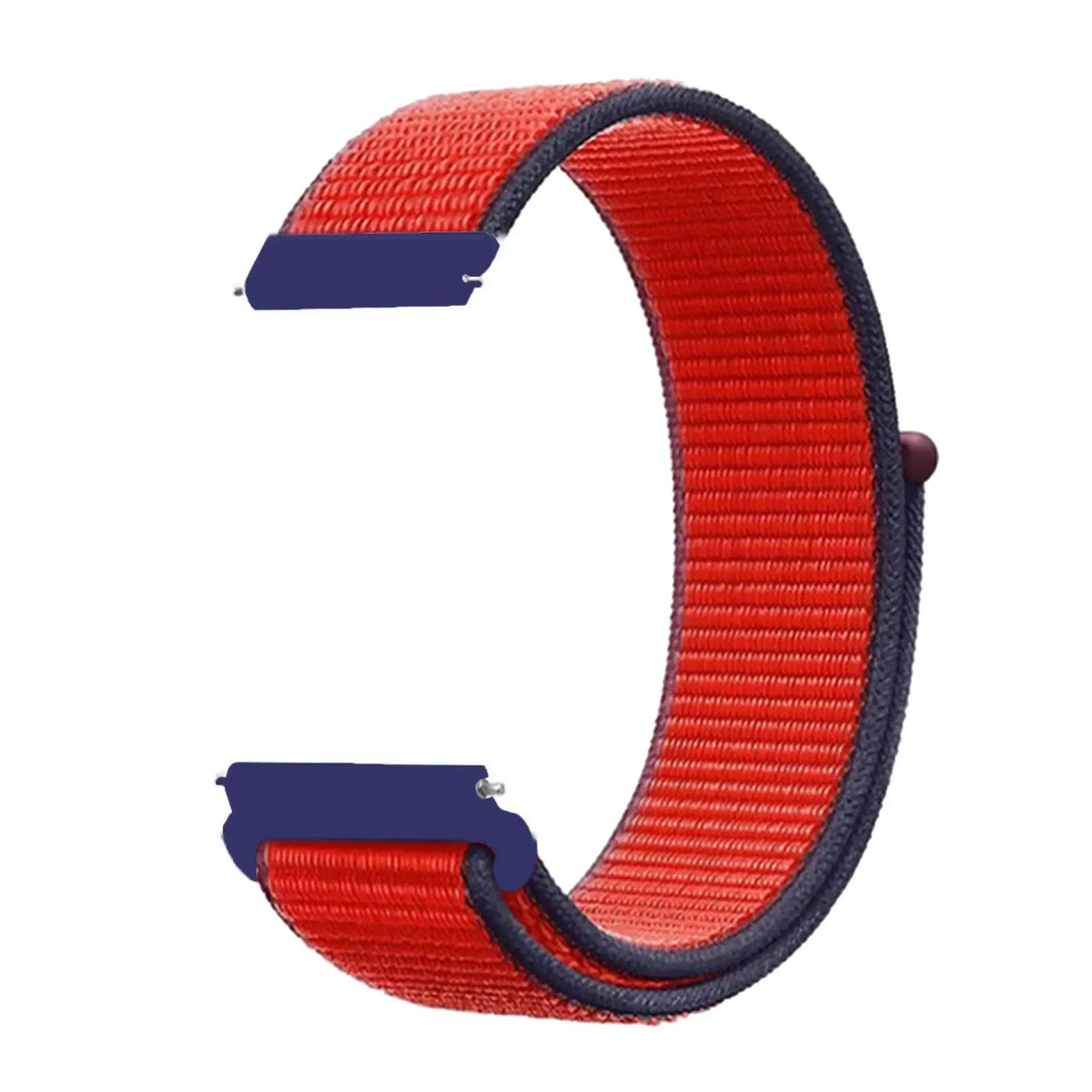 Amazfit Adjustable Nylon Sport Loop Band — Red / Navy Edge