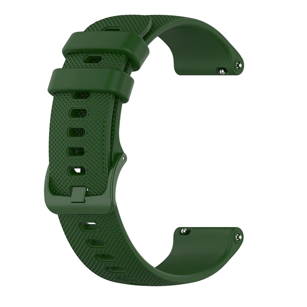 COROS Textured Silicone Band with Matching Buckle – Green Strap
